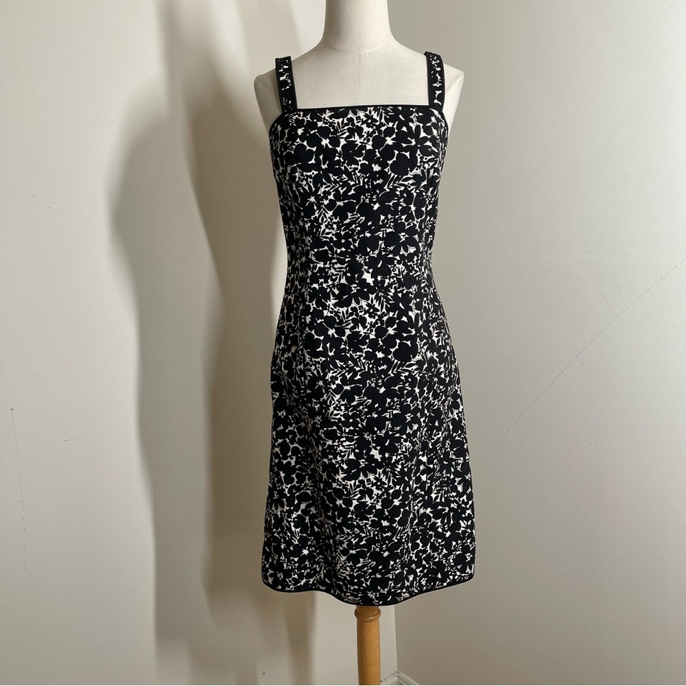 Ann Taylor Women’s Black White - SZ 4 - Cotton Print Strappy Sundress